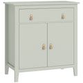 Farmhouse Style Sideboard with Storage Light Green Cabinet for Kitchen or Dining Room