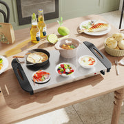 Electric Buffet Server With 4 Warming Trays and Adjustable Temperature Control Silver