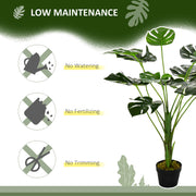 2 Pack Artificial Monstera Plants With Pots For Indoor Or Outdoor Decor 85cm Green