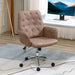 Image of a brown microfiber modern office chair