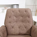 Image of a brown microfiber office chair