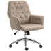 Image of a khaki microfiber office chair