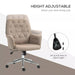 Image of a khaki microfiber office chair