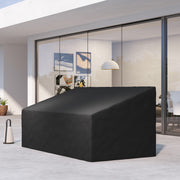 Black Waterproof 3 Seater Garden Sofa Cover Durable 600D Oxford Fabric by Outsunny