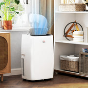 14000 BTU Portable Air Conditioner With LED Display For Home Or Office Use White