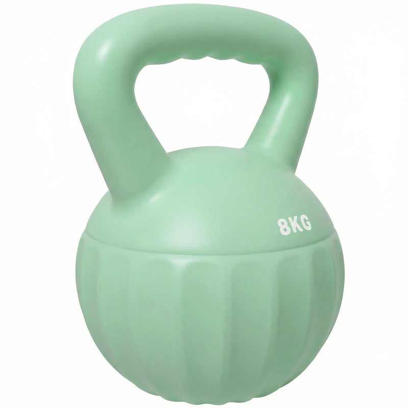 Kettlebell for Safe Home Strength Training with Stable Base and Anti Slip Grip 8 kg Green