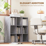 Nine Cube Storage Unit With Open Shelves Ideal For Home Or Office Organisation Marble, Grey