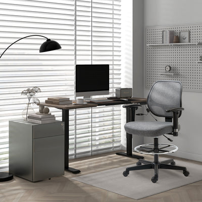140x70cm Electric Standing Desk Adjustable Height 72-116cm With LED Display For Home Office