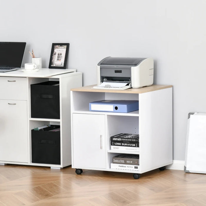 Mobile Printer Stand Unit, Modern, L60 x W50 x H65.5 cm