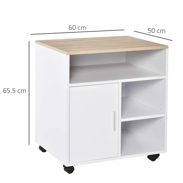 Mobile Printer Stand Unit, Modern, L60 x W50 x H65.5 cm