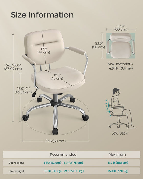 Swivel Office Chair With Arms