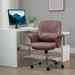 Image of a Modern Desk Chair With Arms and Swivel Wheels.