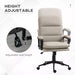 Image of a Light Grey Modern Leather Office Swivel Chair With Arms