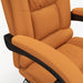 Image of a Modern Office Chair With Heat and Massage, Footrest, Swivel Wheels. 