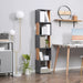Image of a Modern Tall Narrow 5 Tier Freestanding Cube Bookshelf. The 2-tone wood designed makes this a trendy piece of furniture. It's thin width makes it ideal for small rooms.
