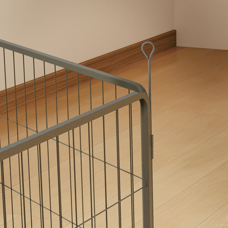 2 Piece Dog Pen Expansion Pack for 60cm High Pet Playpen with 3 Stakes for Small Dogs by PawHut