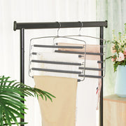 Multi Bar Trouser Hanger Space Saving Wardrobe Organiser for Clothes Storage by Songmics