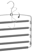 Multi Bar Trouser Hanger Space Saving Wardrobe Organiser for Clothes Storage by Songmics