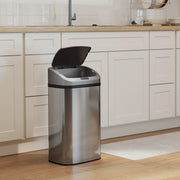 48L Motion Sensor Kitchen Bin with Hands Free Lid and Soft Close Feature Silver