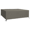 Grey Waterproof 600D Oxford Garden Furniture Cover Large Square 230 x 230cm for Patio