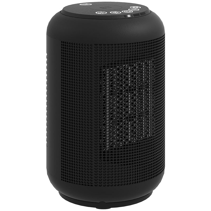1500W Ceramic Electric Fan Heater with Oscillation and Timer for Home Use Black