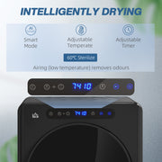 4kg Compact Tumble Dryer with Adjustable 40 to 60 Degree Heat Ideal for Small Spaces, Black