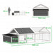 White Wooden Chicken Coop With Nesting Box and Openable Roof for 4-8 Chickens by PawHut