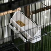 Large Bird Cage on Wheels with Removable Trays for Budgies Finches Cockatiels, Black