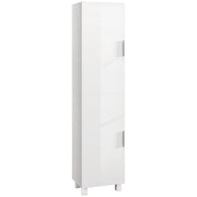Tall Freestanding Bathroom Cabinet with Adjustable Shelves and Double Doors by HOMCOM