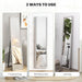 Glitter Frame Full Length Mirror Silver Elegant Home Decor by HOMCOM