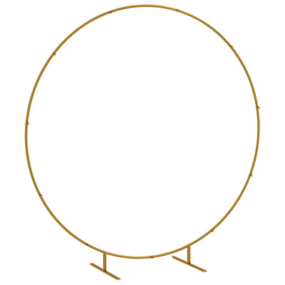 Metal Wedding Arch for Garden or Home Events with Stable Frame Gold AOSOM