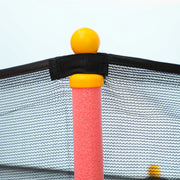 Kids Mini Trampoline with Safety Enclosure Ideal for Ages 3 to 10 for Indoor Use Red AOSOM
