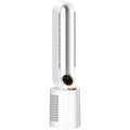 White Bladeless Tower Fan with Humidifier and Multi Modes for Home Cooling