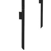 Black Metal Garden Arch for Climbing Plants Roses and Vines 240H cm by Outsunny