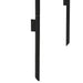 Black Metal Garden Arch for Climbing Plants Roses and Vines 240H cm by Outsunny