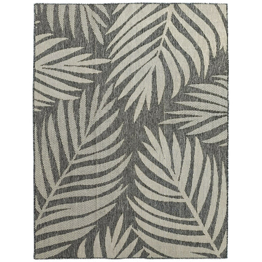 Machine Washable Indoor Outdoor Rug UV Resistant for Patio Garden or Kitchen, Grey