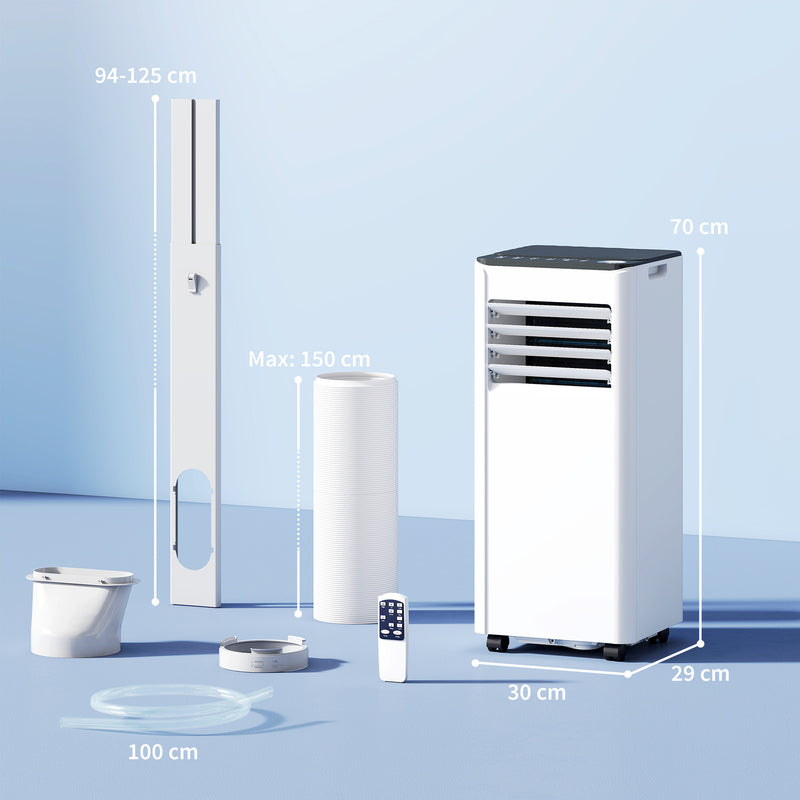 Portable Air Conditioner for Bedrooms and Small Flats with Smart WiFi Control White