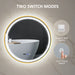 80cm Gold Tone LED Bathroom Mirror With Anti-Fog Function by HOMCOM