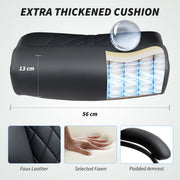 Ergonomic Executive Office Chair with Spring Cushioning for All Day Comfort Black