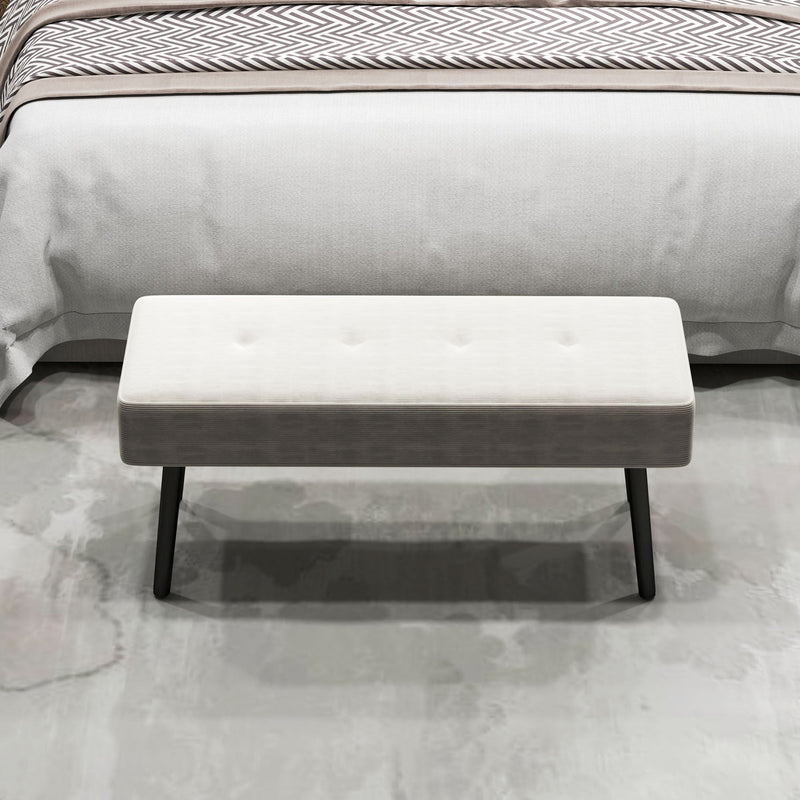 Bedroom Bench Cream White - image 8