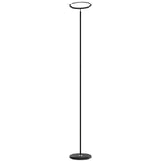 Smart Floor Lamp with Customisable Colour and Adjustable Head for Living Room Lighting Black Homcom