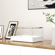 Acrylic Reptile Terrarium with Sliding Top and Vents for Snakes and Geckos Clear AOSOM