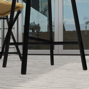 Natural Rattan Outdoor Side Table With Wood Finish Ideal For Garden Or Patio Use