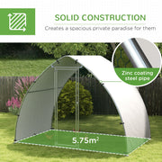 Large Outdoor Chicken Coop with Weatherproof Cover for 4 to 6 Hens and Ducks PawHut