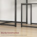 Grey Dining Table and 2 Chairs Space-Saving Steel Frame by HOMCOM