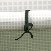 Walk In PE Greenhouse Cover Replacement With Roll Up Door And Windows For Garden, White