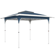Pop Up Garden Gazebo with Double Roof for Easy Shade and Sun Protection Blue Outsunny