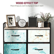 6 Drawer Chest of Drawers with Spacious Storage for Bedroom or Living Room Blue