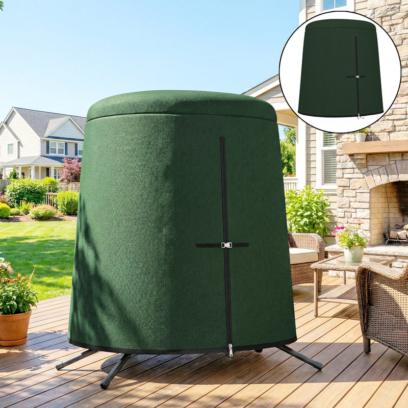 Egg Chair Cover for Outdoor Protection Waterproof Oxford Fabric with Zip Fastening Green Outsunny