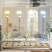 Black Mother and Child Floor Lamp With Remote Control And Adjustable Brightness Settings AOSOM